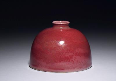 图片[2]-Bulbous vase with flat base in copper-red glaze, Qing dynasty, Kangxi reign (1662-1722)-China Archive